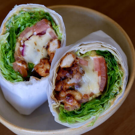 cajun chicken wrap